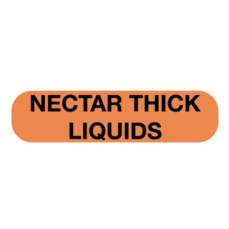 Nevs Nectar Thick Liquids Label 5/16 x 1-1/4" D-2449